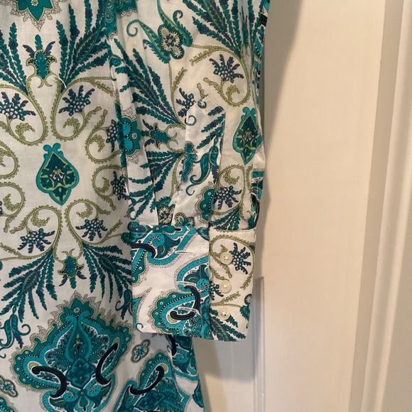 Paisley shirt dress—English Country Classics US size 4 - Picture 5 of 5